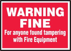 Fire Safety Labels