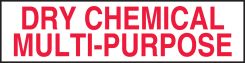 Fire Safety Label: Multi-Purpose Dry Chemical