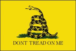 Hard Hat Sticker: Don't Tread On Me