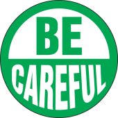 Hard Hat Stickers: Be Careful