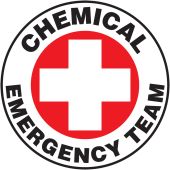 Hard Hat Stickers: Chemical Emergency Team
