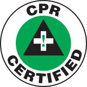 Hard Hat Stickers: CPR Certified