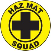 Hard Hat Stickers: Haz Mat Squad