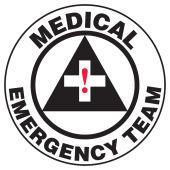 Hard Hat Stickers: Medical Emergency Team