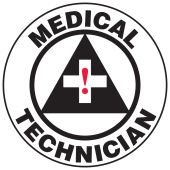 Hard Hat Stickers: Medical Technician