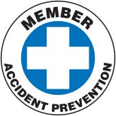Hard Hat Stickers: Member Accident Prevention