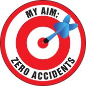 Hard Hat Stickers: My Aim: Zero Accidents