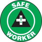 Hard Hat Stickers: Safe Worker