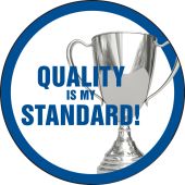 Hard Hat Stickers: Quality Is My Standard!