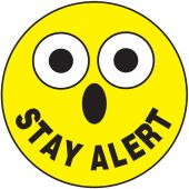 Hard Hat Stickers: Stay Alert