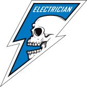 Hard Hat Stickers: Electrician