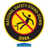 Hard Hat Stickers: National Safety Stand-Down (Yellow)