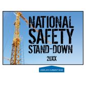 Hard Hat Stickers: National Safety Stand-Down (Blue)