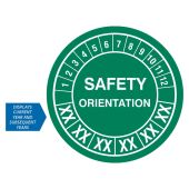 Hard Hat Stickers: Safety Orientation (Numbering)