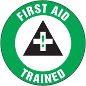 Hard Hat Stickers: First Aid Trained