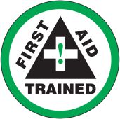 Hard Hat Stickers: First Aid Trained