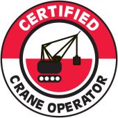 Hard Hat Stickers: Certified Crane Operator