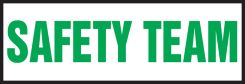 Hard Hat Stickers: Safety Team