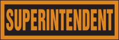 Hard Hat Stickers: Superintendent