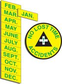 Hard Hat Stickers: No Lost Time Accidents Kit