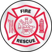 Emergency Response Reflective Helmet Sticker: Fire Rescue