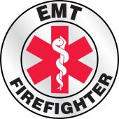 Emergency Response Reflective Helmet Sticker: EMT Firefighter
