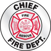 Emergency Response Reflective Helmet Sticker: Fire Department Chief