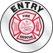 Emergency Response Reflective Helmet Sticker: Fire Rescue Entry