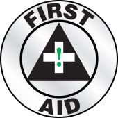 Emergency Response Reflective Helmet Sticker: First Aid