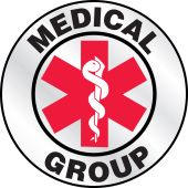 Emergency Response Reflective Helmet Sticker: Medical Group