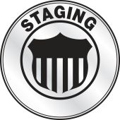 Emergency Response Reflective Helmet Sticker: Staging