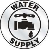 Emergency Response Reflective Helmet Sticker: Water Supply