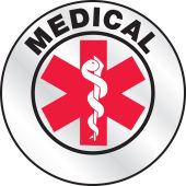 Emergency Response Reflective Helmet Sticker: Medical