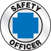 Emergency Response Reflective Helmet Sticker: Safety Officer
