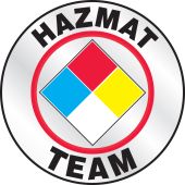 Emergency Response Reflective Helmet Sticker: Hazmat Team