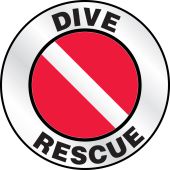 Emergency Response Reflective Helmet Sticker: Dive Rescue