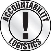 Emergency Response Reflective Helmet Sticker: Accountability Logistics