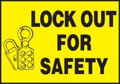 Lockout / Tagout Safety Labels