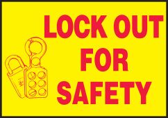 Lockout / Tagout Safety Labels