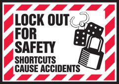 Lockout / Tagout Safety Labels