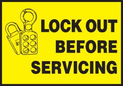 Lockout / Tagout Safety Labels