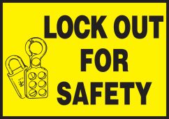 Lockout / Tagout Safety Labels