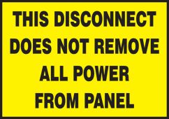 Lockout / Tagout Safety Labels