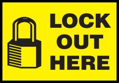 Lockout / Tagout Safety Labels