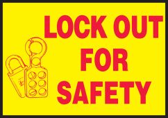 Lockout / Tagout Safety Labels