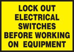 Lockout / Tagout Safety Labels