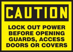 Lockout / Tagout Safety Labels