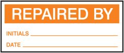 Production Control Labels: Repaired By