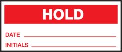 Production Control Labels: Hold
