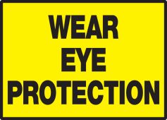 Safety Label: Wear Eye Protection